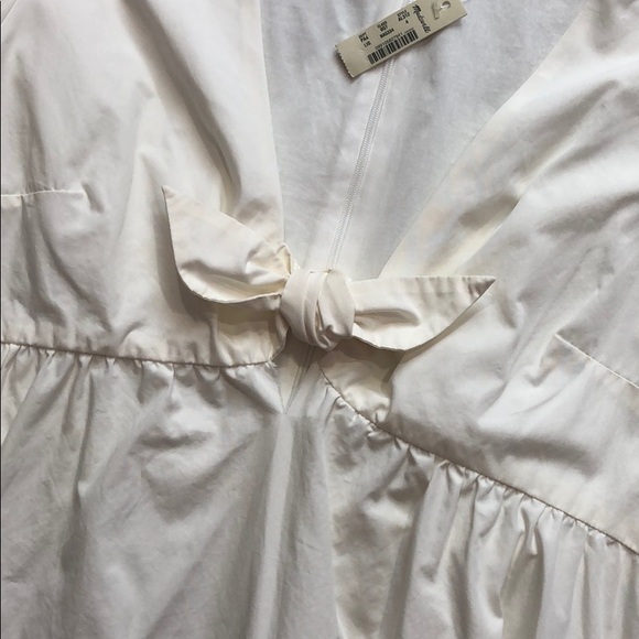 NWT Madewell Tie Front Crepe Fit Flare Mini Dress - Picture 9 of 12